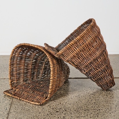 A Pair of Woven Grape Harvest Baskets