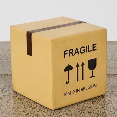 A Sixinch &ldquo;The Box&rdquo; Pouf