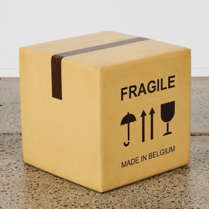 A Sixinch &ldquo;The Box&rdquo; Pouf