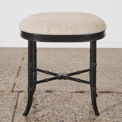 A Faux Bamboo Stool