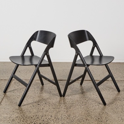 A Pair of Case Narin Folding Chairs