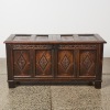 An Antique Coffer with Diamond Panel Design