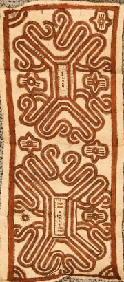 A Hand Painted Tapa Cloth from Oro Province, Papua New Guinea