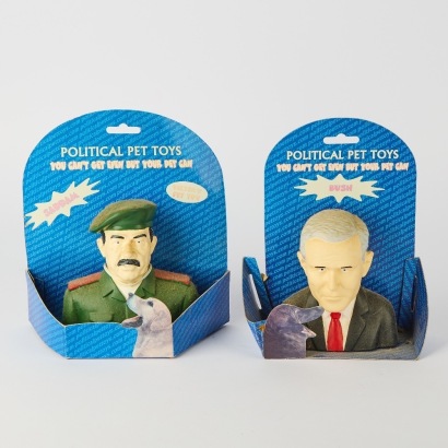 A Pair of Vintage Political Pet Toys