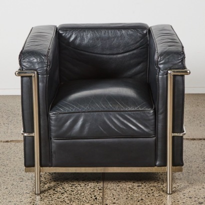 A Le Corbusier LC2 Style Chair