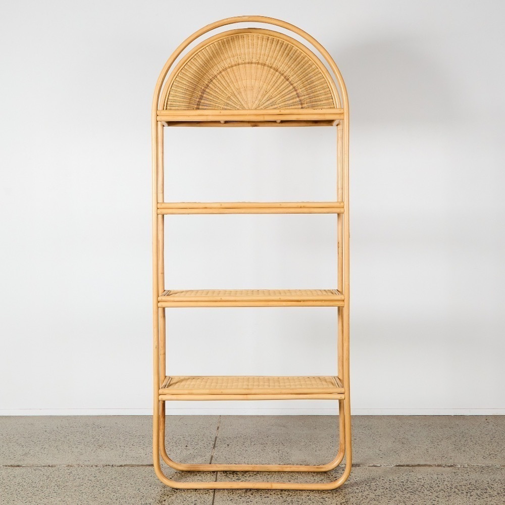 A Rattan Bookshelf