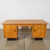 A Mid-Century Oak Twin-Pedestal Executive Desk - 3