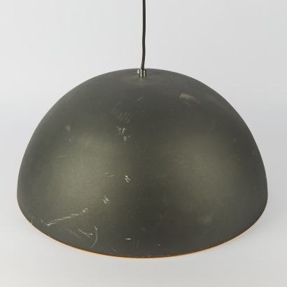 A Pendant Light with Gold Coloured Interior