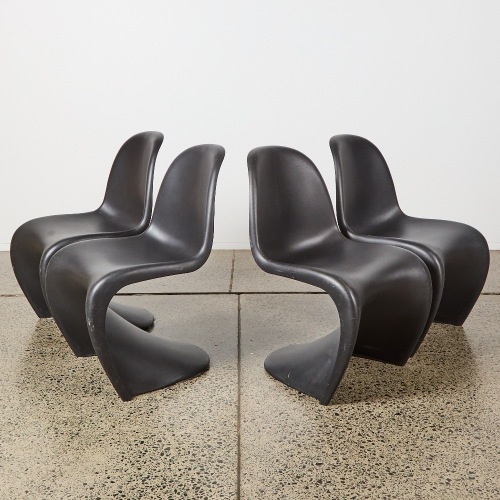 A Set of Four 'Panton' Chairs by Verner Panton for Vitra