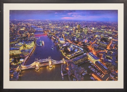 A Large Framed Photo of London