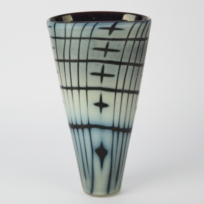 A Tall Glass Vase by Mark Thiele