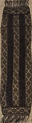A Vintage Black Silk Scarf