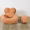 A La Mamma Up 2000 Armchair and Ball Ottoman in Soara 170 by Gaetano Pesce for B&B Italia - 2