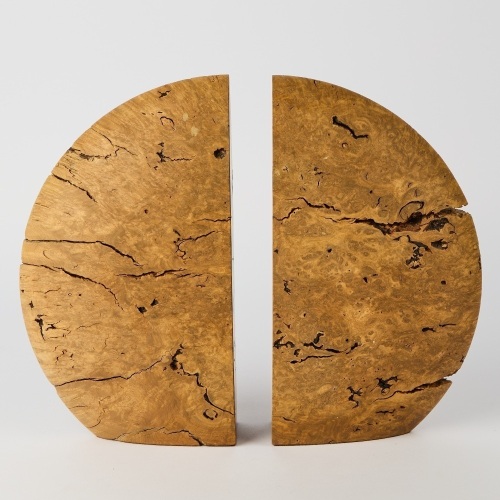 A Pair of River Red Australian Gum Bookends by John Stewart