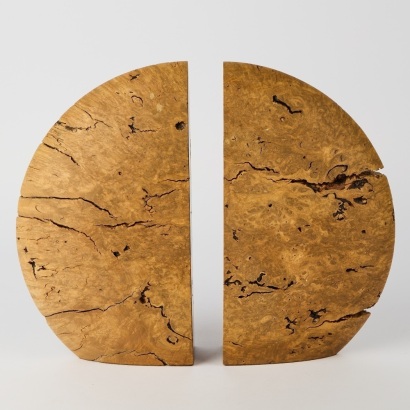 A Pair of River Red Australian Gum Bookends by John Stewart