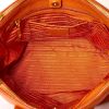 Prada, Orange Pebbled Leather Galleria Tote Bag, Size M - 4