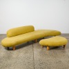 A Replica Noguchi Freeform Style Sofa And Ottoman