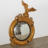 A Federal Style Giltwood Convex Mirror With Eagle Crest AF - 2