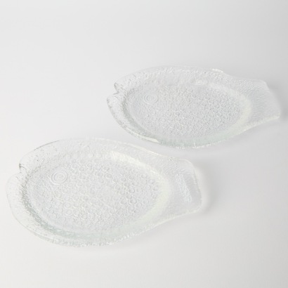 A Pair of Pukeberg Fish Dishes 1970s