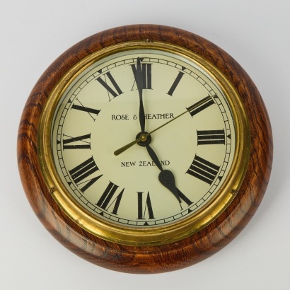A Rose and Heather Wall Clock