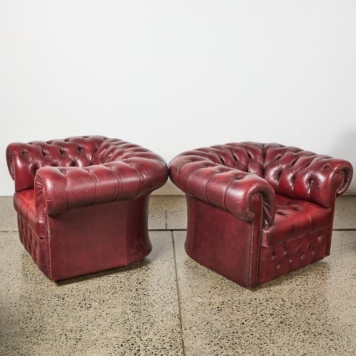 A Pair of Chesterfield Chairs