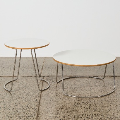 A Pair of Formica Nesting Side Tables