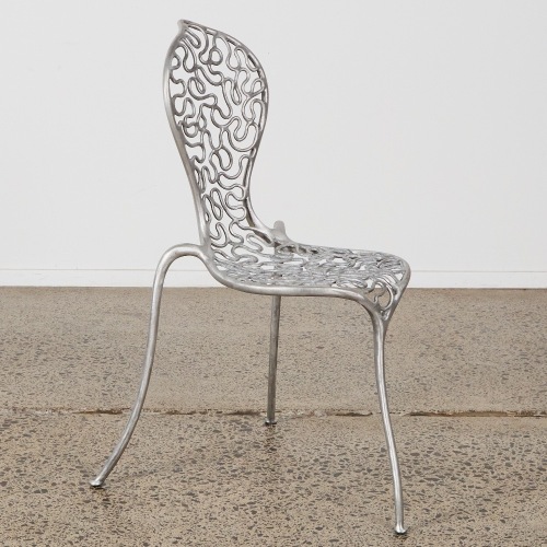 A Stephane Rondel Aluminum Peanut Chair
