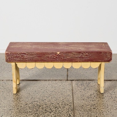 A Rustic Wooden Bench Seat