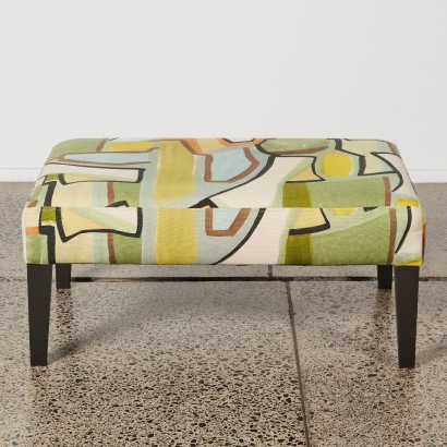 A Large Upholstered Ottoman