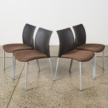 A Set of Four Global Chairs by Josep Llusca for Enea