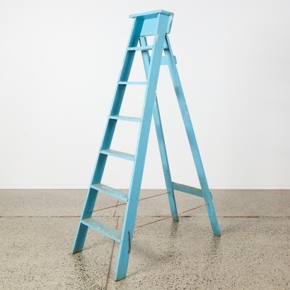 A Vintage Wooden Painters Ladder