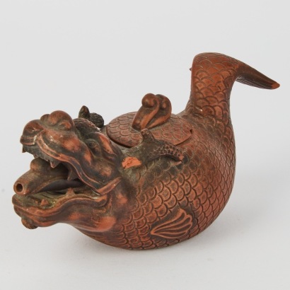 A Vintage Chinese Clay Teapot