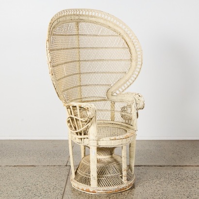 A Vintage Peacock Chair