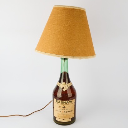 A Vintage Cognac Bottle Desk Lamp