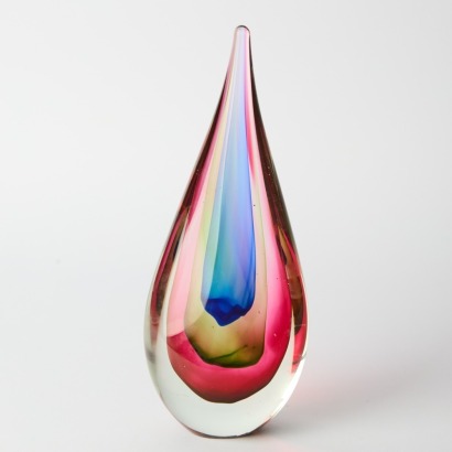 A Large Murano Glass Teardrop