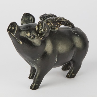 A Flying Pig Statue