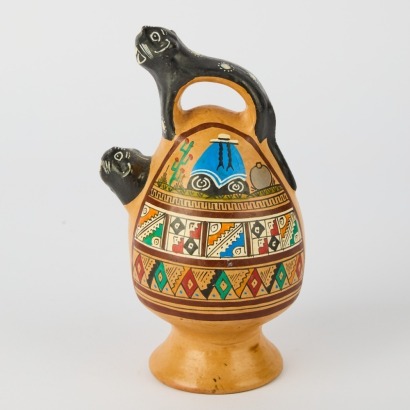 A Peruvian Style Cusco Terracotta Jar c.1980