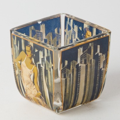 A Tamara de Lempicka Glass Cup by Goebel Artis Orbis A/F