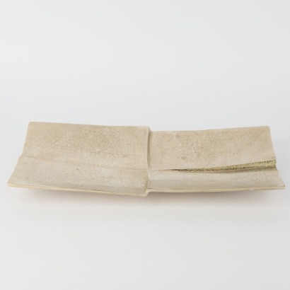 A Large Mid-Century Style Metal Dish