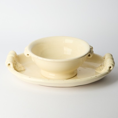A Leona Handmade Platter and Bowl