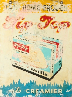 A Vintage Tip Top Advertising Sign