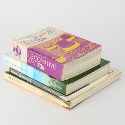 A Collection of Four Books About Design