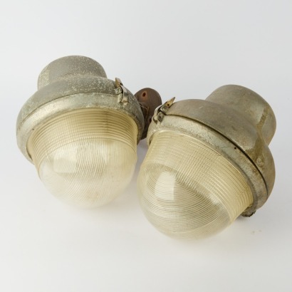 A Pair of Industrial Seaside Lights