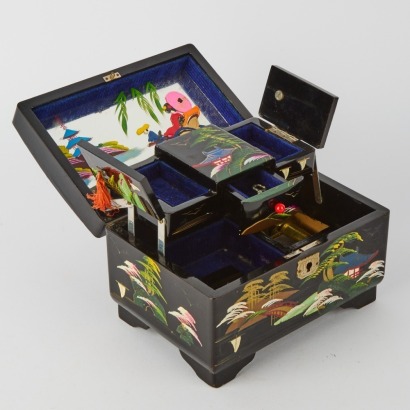 A Japanese Style Jewellery Music Box
