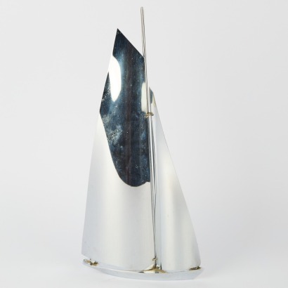 An Art Deco Sailboat Sculpture