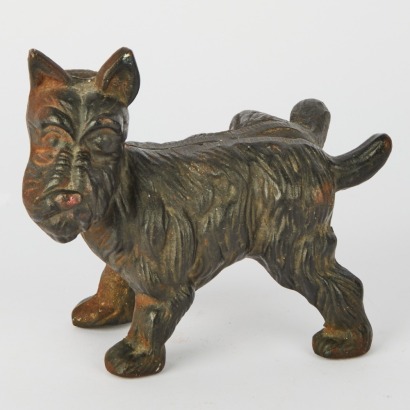 A Cast Iron 'Weeing Dog' Door Stop