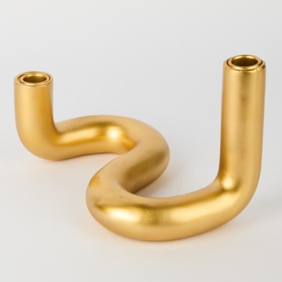 A MCM Wiggle Candle Holder