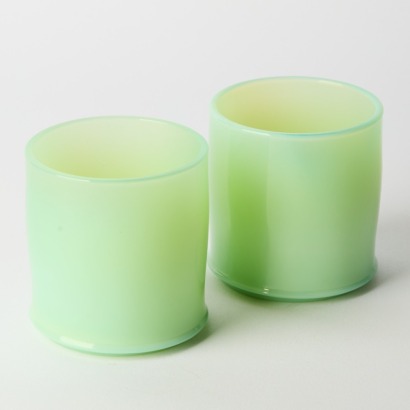 A Pair of Milk Glass Cups