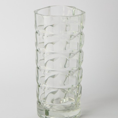 A Luminarc 1970&rsquo;s Cubist Pattern Vase, France