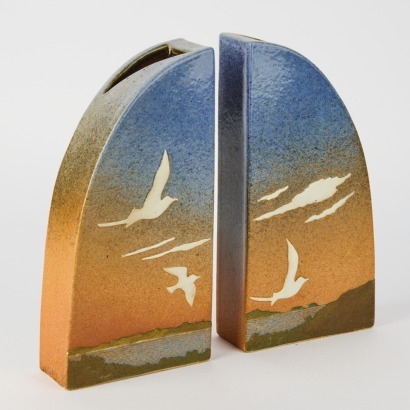 A Pair of Ian Webster Vases
